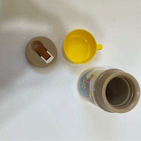 VINTAGE 1986 POPPLES PLASTIC LUNCH BOX WITH THERMOS - Picture 13 of 15